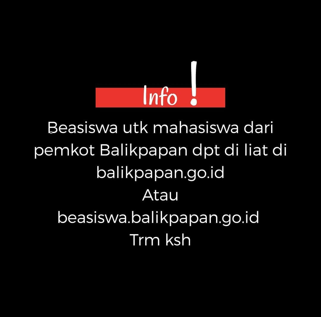 You are currently viewing Pengumuman Beasiswa Pemkot Balikpapan