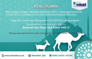 Read more about the article Pengumuman : Idul Adha 1442 H