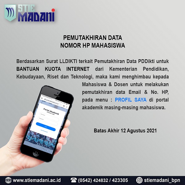 Read more about the article Pemutakhiran Data ( Email, Nomor Handphone ) untuk Mahasiswa & Dosen