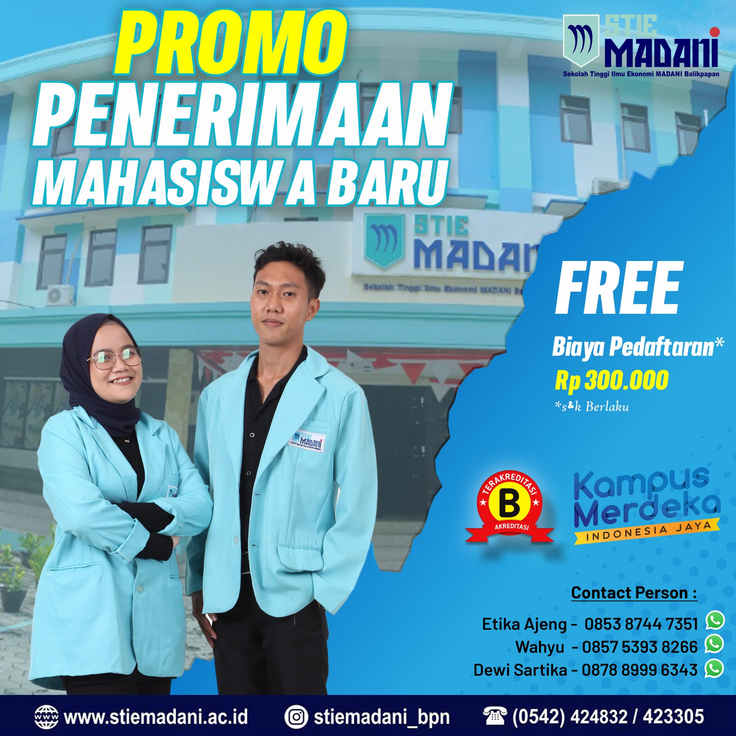 You are currently viewing Promo Milad Penerimaan Mahasiswa Baru STIE Madani 2023