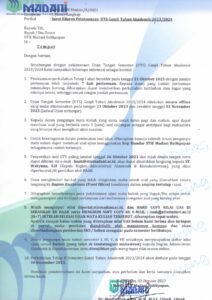 Read more about the article Surat Edaran dan Jadwal UTS Ganjil TA 2023/2024