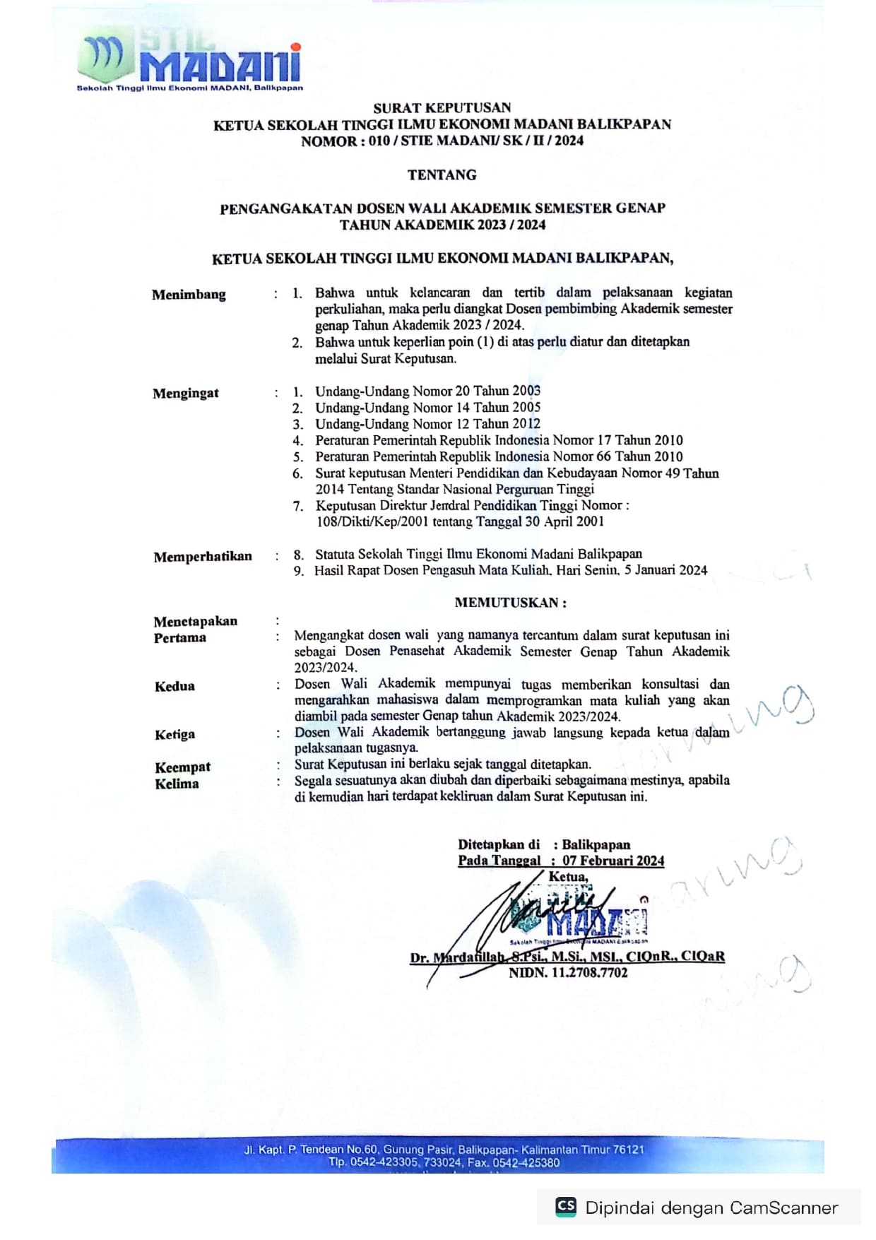 You are currently viewing Jadwal Kegiatan Belajar Mengajar Semester Genap Tahun Akademik 2023/2024 Beserta Dosen Walinya
