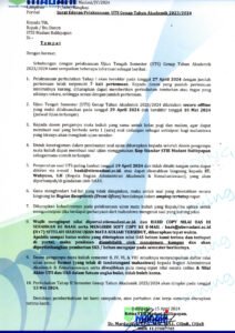 Read more about the article Pengumuman & Jadwal UTS Genap TA 2023/2024